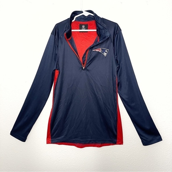 NFL New England Patriots youth Team Apparel 1/4 Zip Top size M 10/12 - Picture 4 of 10
